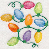 Christmas Lights in Watercolor