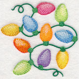 Christmas Lights in Watercolor