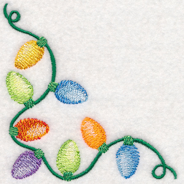 Christmas Lights in Watercolor Corner