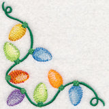 Christmas Lights in Watercolor Corner