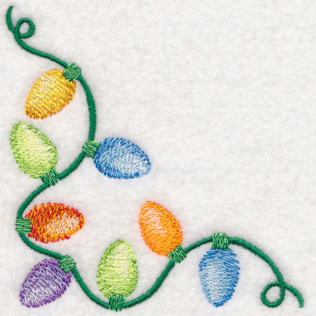 Christmas Lights in Watercolor Corner