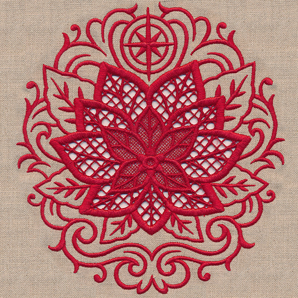 Christmas Poinsettia Feature (Cutwork)