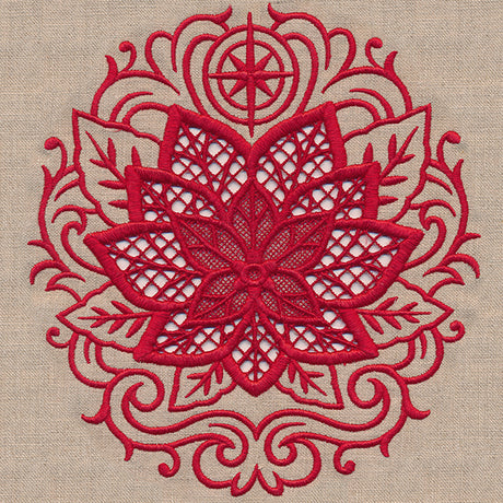 Christmas Poinsettia Feature (Cutwork)