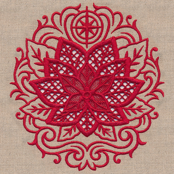 Christmas Poinsettia Feature (Cutwork)