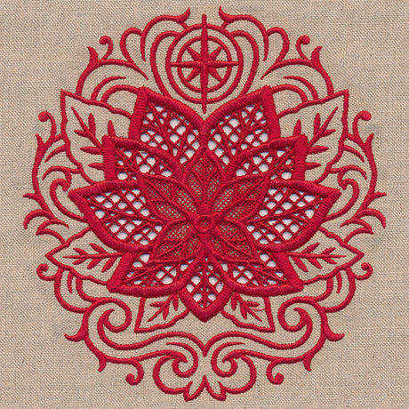 Christmas Poinsettia Feature (Cutwork)