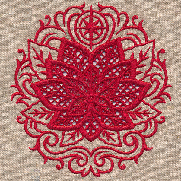 Christmas Poinsettia Feature (Cutwork)