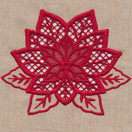 Christmas Poinsettia (Cutwork)