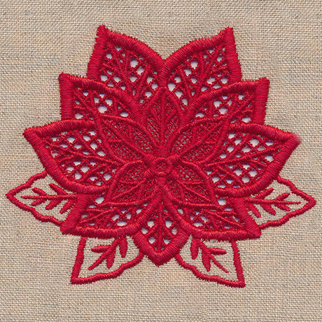 Christmas Poinsettia (Cutwork)