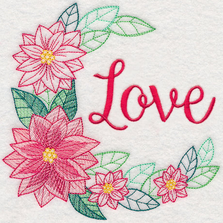 Colors of Christmas Wreath - Love