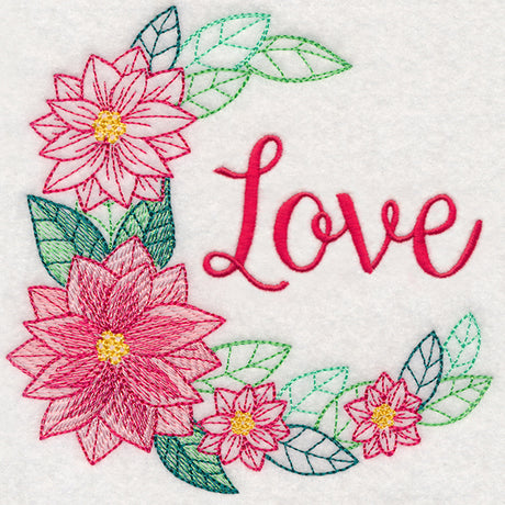 Colors of Christmas Wreath - Love