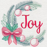 Colors of Christmas Wreath - Joy