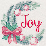 Colors of Christmas Wreath - Joy