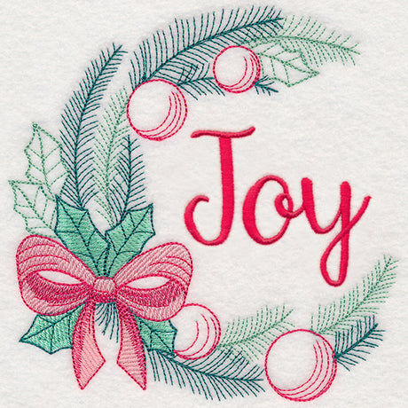 Colors of Christmas Wreath - Joy