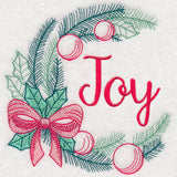 Colors of Christmas Wreath - Joy
