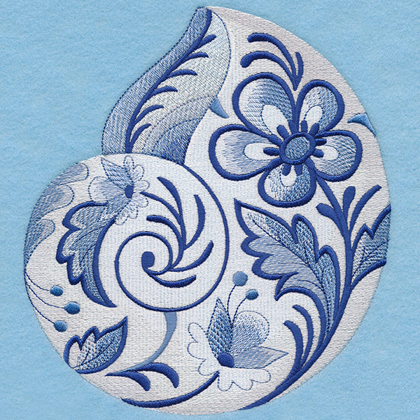 Delft Blue Seashell