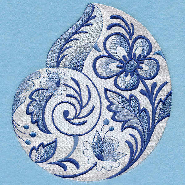 Delft Blue Seashell