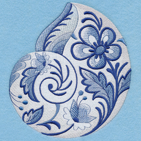 Delft Blue Seashell