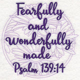 Spirited Sayings - Wonderfully Made With Daisies