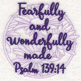 Spirited Sayings - Wonderfully Made With Daisies