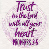 Spirited Sayings - Trust in the Lord With Tulips