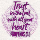 Spirited Sayings - Trust in the Lord With Tulips