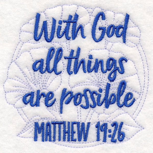 Spirited Sayings - All Things Are Possible with Morning Glories