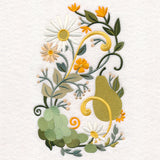 Fresh Pears, Grapes, and Daisies