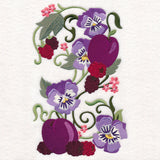 Fresh Berries and Pansies