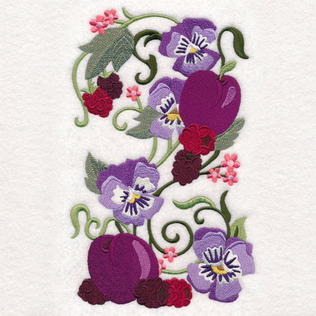 Fresh Berries and Pansies