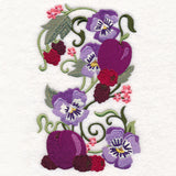 Fresh Berries and Pansies