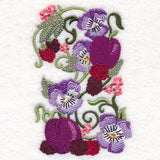 Fresh Berries and Pansies