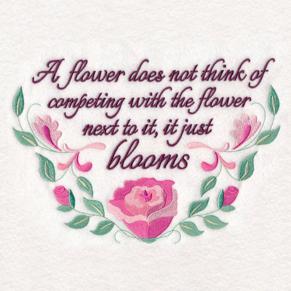 A Flower Does Not Think…