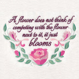 A Flower Does Not Think…
