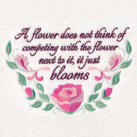 A Flower Does Not Think…