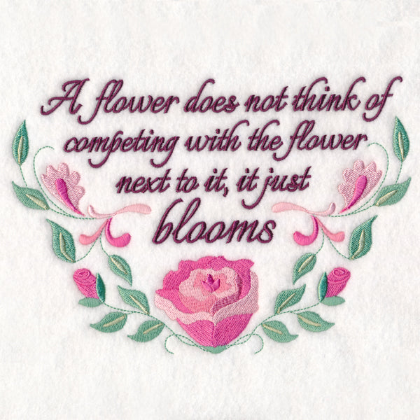 A Flower Does Not Think…