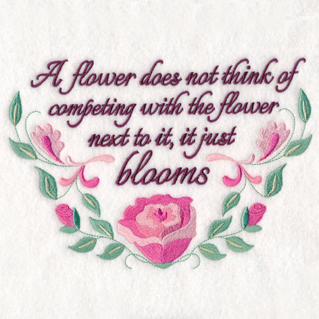 A Flower Does Not Think…