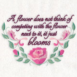 A Flower Does Not Think…
