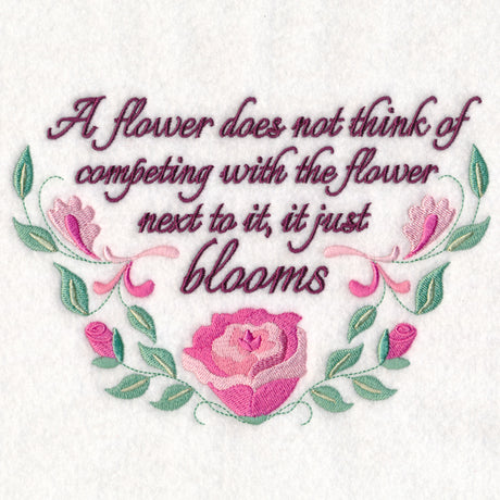 A Flower Does Not Think…