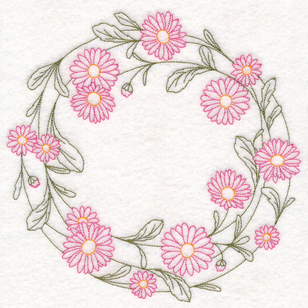 Light Daisy Wreath (Vintage)