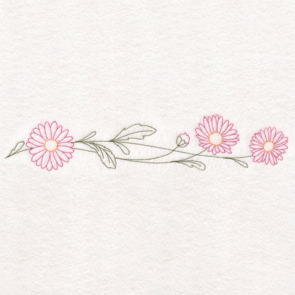 Light Daisy Border (Vintage)