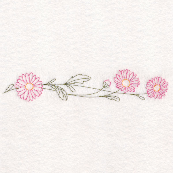 Light Daisy Border (Vintage)