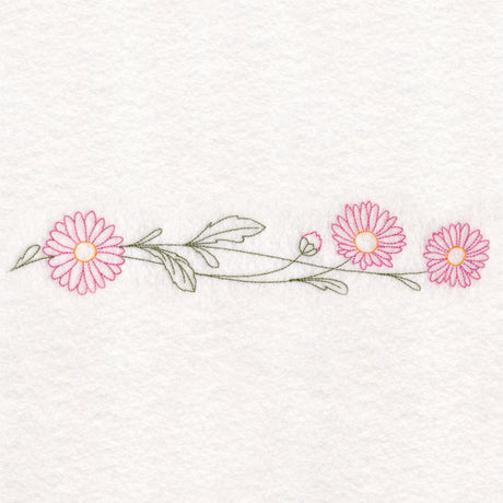 Light Daisy Border (Vintage)