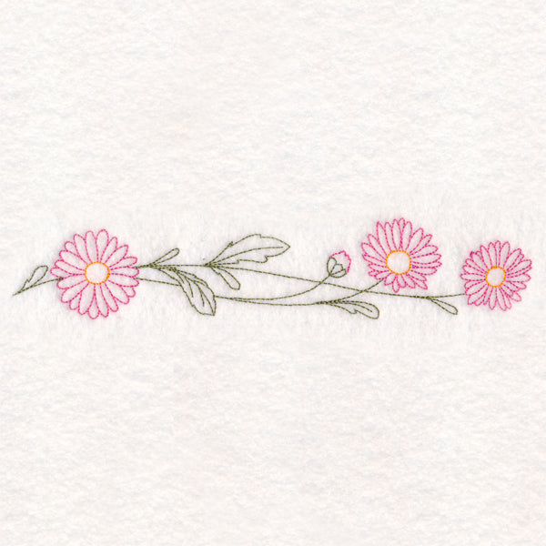 Light Daisy Border (Vintage)