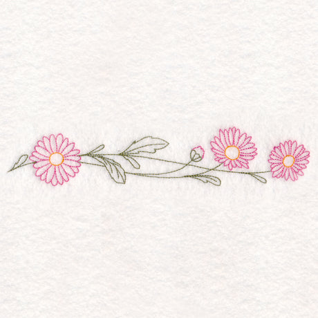 Light Daisy Border (Vintage)