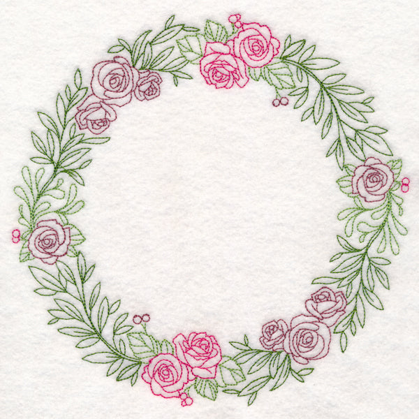 Light Rose Wreath (Vintage)