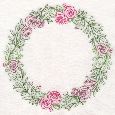 Light Rose Wreath (Vintage)