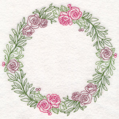 Light Rose Wreath (Vintage)