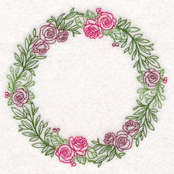 Light Rose Wreath (Vintage)