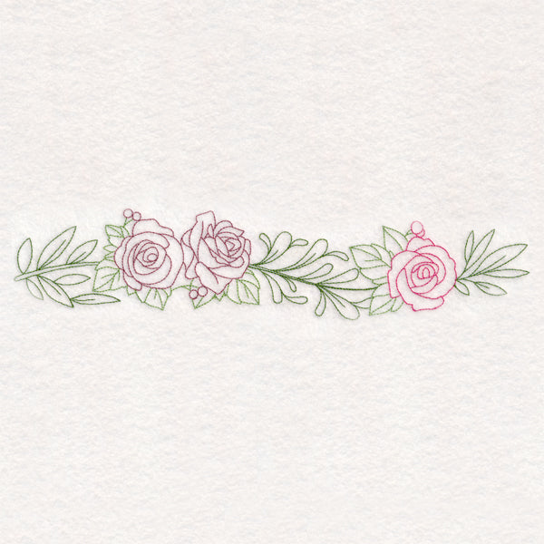 Light Rose Border (Vintage)
