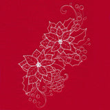 Blissful Poinsettia Spray (Whitework)